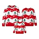 PATPAT Christmas Sweater Family Set Long Sleeve Knit Sweater Holiday Xmas Knitted Pullover