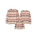 PATPAT Christmas Sweater Family Set Long Sleeve Knit Sweater Holiday Xmas Knitted Pullover