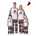 PATPAT Family Christmas Pajamas Matching Sets Gingerbread PJs with Socks