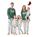 PATPAT Family Christmas Pajamas Matching Sets Gingerbread PJs with Socks