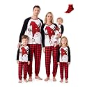 PATPAT Family Christmas Pajamas Matching Sets Gingerbread PJs with Socks