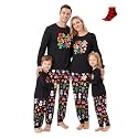 PATPAT Family Christmas Pajamas Matching Sets Gingerbread PJs with Socks