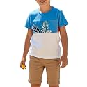 PATPAT Family Matching Outfits Mommy and Me Dresses Hawaiian Tropical Vacation Beach Spaghetti Strap Dress and Shirt