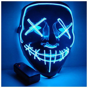 patpat led light up halloween mask with flashing modes for costume party cosplay party mask