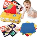 PATPAT Soft Cloth Tissue Box Toy for Baby 6-18 Months Montessori Toys