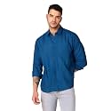 Patrinus Pure Linen Mandarin Collar Full Sleeve