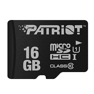 patriot memory lx series micro sd flash memory card 16gb psf16gmdc10