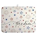 Patriotic Stars Dish Drying Mats 4th of July Dish Mat Kitchen Large Drying Matt Dishes Dryer Pad for Kitchen Counter Absorbent Microfiber Washable Foldable Reusable 18x24 in