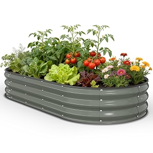 Pattiumo Galvanized Raised Garden Bed 6x3x1 FT