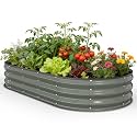Pattiumo Galvanized Raised Garden Bed 6x3x1 FT