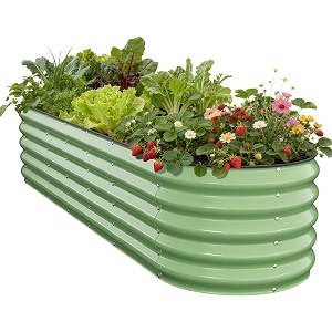 Pattiumo Galvanized Raised Garden Bed 8x2x1.5 FT