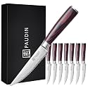 PAUDIN Steak Knives 4.5 Inch, Steak knives Set of 8, Steak Knife Set