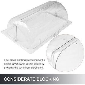 hospitality plastic wicker rectangular bread display basket with clear roll-top lid commercial countertop pastry donut amp cookie storage case beige 2134 x 1334 x 334 pack of 1