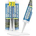 PAULINN Self Leveling RV Roof Sealant 2 Packs, Lap Sealant White for Camper Repair, RV Caulking, Rubber Roof EPDM, Flexible, UV & Waterproof, no Smell and Safe for RV Indoor use