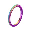 PAURO Women's Men's 2mm/4mm/6mm/8mm Sandblast Finish Lucky Worry Ring Band