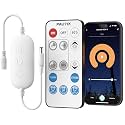 PAUTIX RF WiFi Smart Remote Dimmer for Single Color LED Strip Lights,Compatible with Alexa and Google,14-Key Wireless Remote,DC 12-24V Controller for 3528/2835/5050/COB LED Strip Light