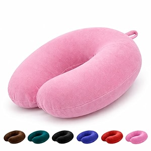 PAVILONN U-Shape Memory Foam Neck Pillow for