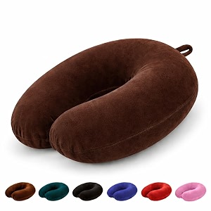 PAVILONN U-Shape Memory Foam Neck Pillow for