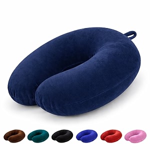PAVILONN U-Shape Memory Foam Neck Pillow for