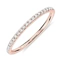 PAVOI 925 Sterling Silver Wedding Band for Women, 14K Gold Plated CZ Ring