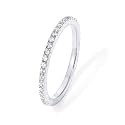 PAVOI 925 Sterling Silver Wedding Band for Women, 14K Gold Plated CZ Ring