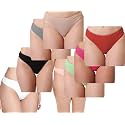 pavvoin Women39s Plain Cotton Blend Thong mid