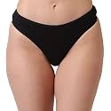pavvoin Women39s Plain Cotton Blend Thong mid