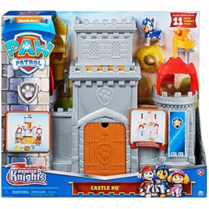 paw patrol chase rescue knights castle hq transforming 11 pcs playset with chase and mini dragon draco action figuresroleplay toypretend play toymade in india for kids ages 3 and up