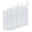 Pawfly 4 Pack Filter Media Bags for Aquarium (11.8" x 7.8"), Aquarium Mesh Bag for Fine Resins, Activated Carbon, Bio Filter Balls, 150 Micron Fish Tank Extra Fine Mesh Bag with Drawstring