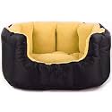 PAWSOME Reversable Dual Color Beige &amp; Black Ultra Soft Ethnic desingner Bed for Dog &amp; cat (Export Quality)- XXL