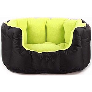pawsome reversable dual color green amp black ultra soft ethnic desingner bed for dog amp cat export quality-small