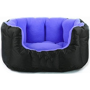 pawsome reversable dual color royle blue amp black ultra soft ethnic desingner bed for dog amp cat export quality- xxl