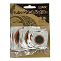 PAX 15 Pcs Inner Tube Patch Refills. Contains 3Pcs X 25mmØ/ 32mmØ/ 42mmØ/ 50mmØ/ 60mmØ. Puncture Flat Tire Repair Patch Kit for Bicycle, Motorcycle, Scooter, River Floating, Inflatable Rubber