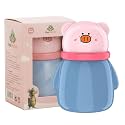 Baby Powder Puff Box – Bear Design | Refillable Dispenser with Soft Applicator for Newborns &amp; Infants | Compact &amp; Travel-Friendly Container (Pig Powder Puff)