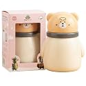 Baby Powder Puff Box – Bear Design | 4 Pax Parrot Characters Stickers for Baby | Refillable Dispenser with Soft Applicator for Newborns &amp; Infants | Compact &amp; Travel-Friendly Container (Smart Bear)