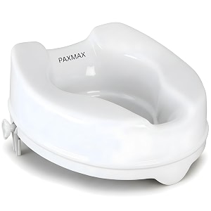 paxmax commode height raisertoilet seat elevator riser without lid plastic portable lightweight extender commode seat white 6 inch