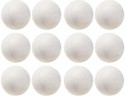Payal Creation White Cricket Practice Heavy Wind Plastic Balls 80 gm Each (Pack of 12) Cricket Training Ball (Standard, Pack of 12, White, Red)