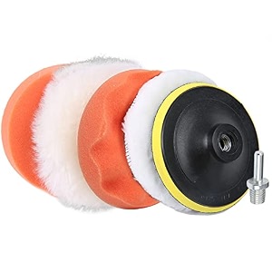 6pcs 5 inch buffing pads kit with buffing wheel for drillsponge and wool polishing pad set