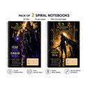 pazenote Spiral Notebook A4 Notebook UNRULEDPLAIN 200