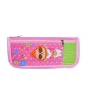 Stationary Organizer Box for School Classes Imported Heavy Quality Made Ideal for Boys & Girls Pencil Pouch or Box - Light Pink