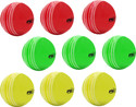 PB08 WINNING EVERYDAY Synthetic Cricket Wind Balls Pack of 9 Pcs, (110g) County Club Wind Balls Cricket Synthetic Ball (Pack of 9, Multicolor)
