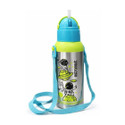 PBOXSTEEL Kids Stainless Steel Water Bottle with Strap| Superhero Cartoon Design 475 ml Water Bottle