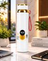 PBOXSTEEL Kids Stainless Steel Water Bottle with Strap| Superhero Cartoon Design 1000 ml Water Bottle