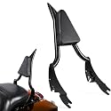 PBYMT Detachable Sissy Bar Passenger Backrest, Touring Quick Release Sissy Bar Backrest, Sissy Bar Fit for Harley Touring Street Glide Road King Road Glide Electra Glide 2009-2024 (Black, 26inch)