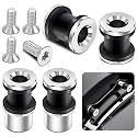 PBYMT Four Point Docking Hardware Kits Quick Release Sissy Bar Luggage Rack Motorcycle Fit for Harley Touring Street Glide Electra Glide Road Glide Road King 2009-2024 Chrome