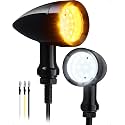 PBYMT Motorcycle Bullet LEDTurn Signal Lights SMD Blinkers Motorcycle Front Led Blinkers Compatible with Honda Yamaha Suzuki Kawasaki Harley Chopper Bobber (24 LEDs)