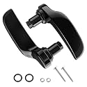 PBYMT Saddle Bag Latches Kit Steel Saddlebag Lid Lifters Handle Lever Fit for Harley Touring Road King Street Glide Electra Glide Ultra Limited 2014-2024（Black）