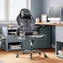 PC Gaming Chair Computer Chair Racing Gamer Chair Adjustable Ergonomic Office Chair Modern Desk Chair with Lumbar Support Flip Up Armrest Rolling Swivel Task Chair for Adults Women Men