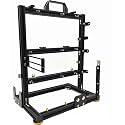 PC Test Bench Open Frame Air Computer Case Rack Bracket, Aluminum PC Creative Assembly Frame Test Bench, Support ATX Motherboard Computer Stand, Portable Vertical Horizontal Wall Hanging