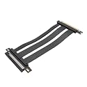 PCIE 5.0 X16 Extension Cable HighSpeed Gen 5 GPU Graphics Card Flexible Riser Cable for Extreme Gaming, Servers, PC Cases, PCIE 4.0 3.0 (15cm)